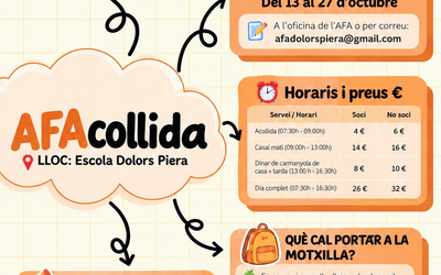 AFAcollida del 2 de novembre: inscripcions obertes!